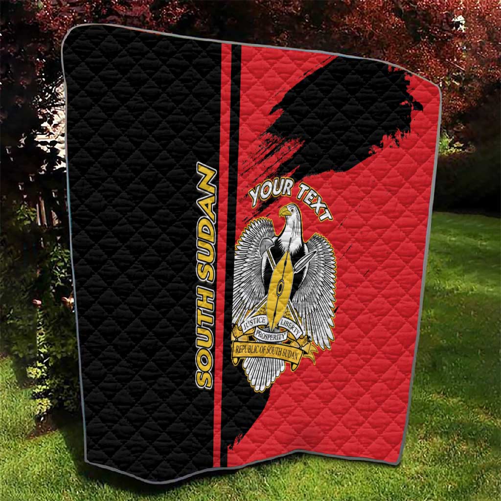 Personalized South Sudan With Coat Of Arms Quilt Sporty Style