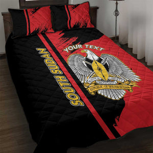 Personalized South Sudan With Coat Of Arms Quilt Bed Set Sporty Style
