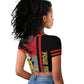 Personalized South Sudan With Coat Of Arms Raglan Cropped T shirt Sporty Style