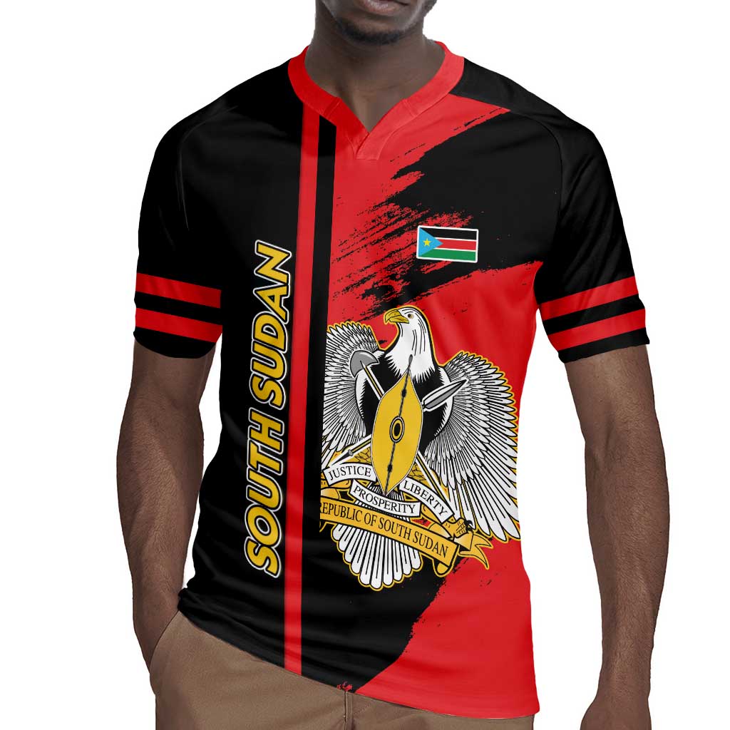 Personalized South Sudan With Coat Of Arms Rugby Jersey Sporty Style
