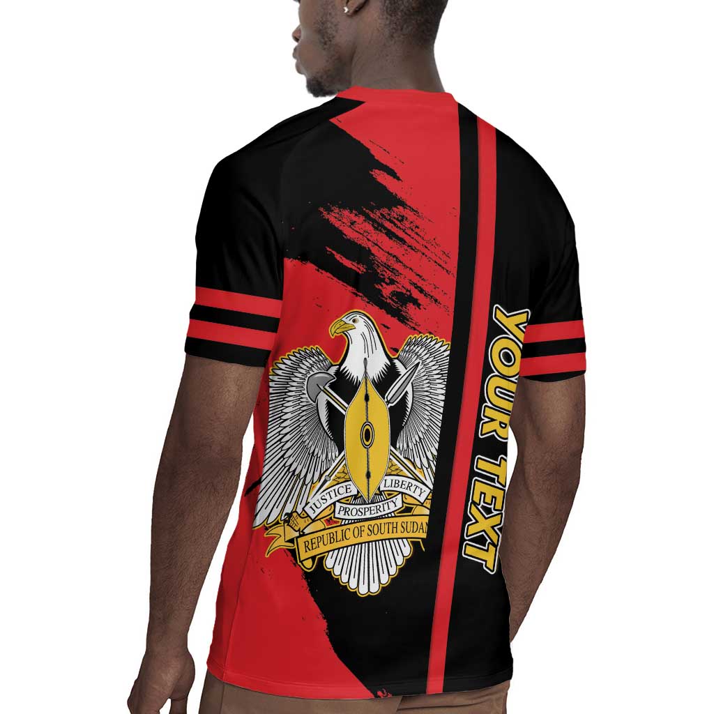 Personalized South Sudan With Coat Of Arms Rugby Jersey Sporty Style
