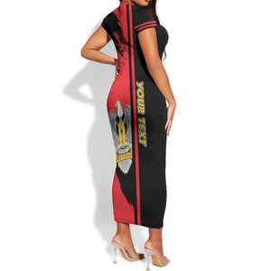 Personalized South Sudan With Coat Of Arms Short Sleeve Bodycon Dress Sporty Style LT15