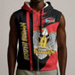 Personalized South Sudan With Coat Of Arms Sleeveless Zip Hoodie Sporty Style - African Pride