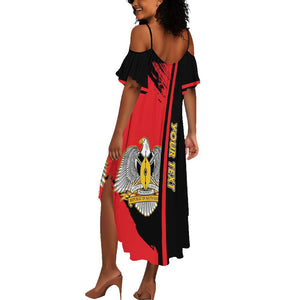 Personalized South Sudan With Coat Of Arms Summer Maxi Dress Sporty Style