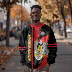 Personalized South Sudan With Coat Of Arms Sweatshirt Sporty Style