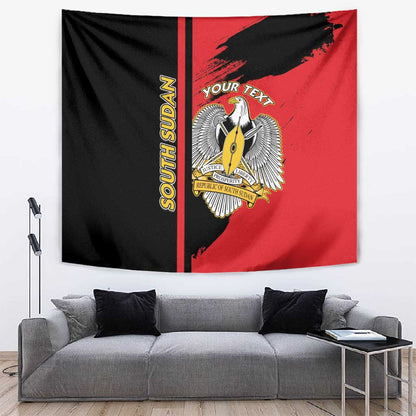 Personalized South Sudan With Coat Of Arms Tapestry Sporty Style