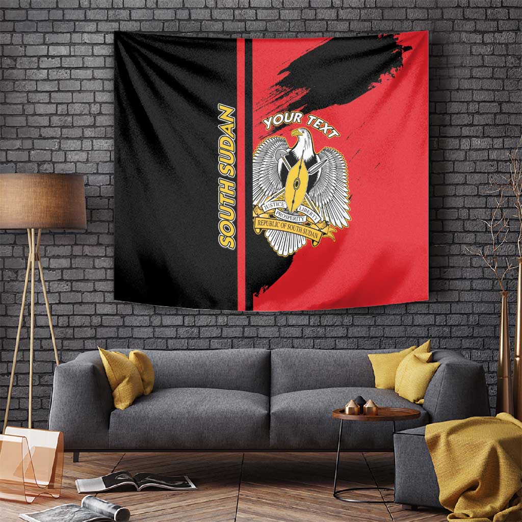 Personalized South Sudan With Coat Of Arms Tapestry Sporty Style