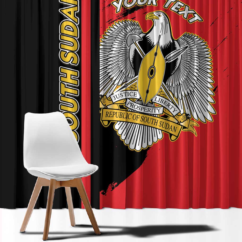 Personalized South Sudan With Coat Of Arms Window Curtain Sporty Style