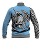 Personalized Lefatshe la Botswana Baseball Jacket Coat Of Arms - African and Zebra Patterns