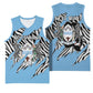 Personalized Lefatshe la Botswana Basketball Jersey Coat Of Arms - African and Zebra Patterns - African Pride