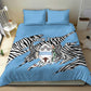 Personalized Lefatshe la Botswana Bedding Set Coat Of Arms - African and Zebra Patterns