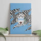 Personalized Lefatshe la Botswana Canvas Wall Art Coat Of Arms - African and Zebra Patterns