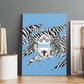 Personalized Lefatshe la Botswana Canvas Wall Art Coat Of Arms - African and Zebra Patterns