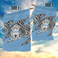 Personalized Lefatshe la Botswana Garden Flag Coat Of Arms - African and Zebra Patterns