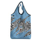 Personalized Lefatshe la Botswana Grocery Bag Coat Of Arms - African and Zebra Patterns