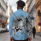 Personalized Lefatshe la Botswana Long Sleeve Button Shirt Coat Of Arms - African and Zebra Patterns