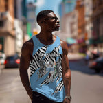 Personalized Lefatshe la Botswana Men Tank Top Coat Of Arms - African and Zebra Patterns