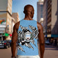 Personalized Lefatshe la Botswana Men Tank Top Coat Of Arms - African and Zebra Patterns