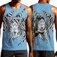 Personalized Lefatshe la Botswana Men Tank Top Coat Of Arms - African and Zebra Patterns