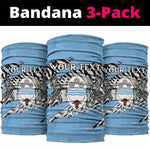 Lefatshe la Botswana Neck Gaiter Coat Of Arms - African and Zebra Patterns - African Pride
