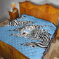 Personalized Lefatshe la Botswana Quilt Coat Of Arms - African and Zebra Patterns