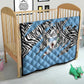 Personalized Lefatshe la Botswana Quilt Coat Of Arms - African and Zebra Patterns