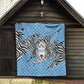 Personalized Lefatshe la Botswana Quilt Coat Of Arms - African and Zebra Patterns