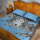 Personalized Lefatshe la Botswana Quilt Bed Set Coat Of Arms - African and Zebra Patterns