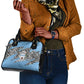 Personalized Lefatshe la Botswana Shoulder Handbag Coat Of Arms - African and Zebra Patterns