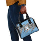Personalized Lefatshe la Botswana Shoulder Handbag Coat Of Arms - African and Zebra Patterns