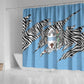 Personalized Lefatshe la Botswana Shower Curtain Coat Of Arms - African and Zebra Patterns