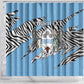 Personalized Lefatshe la Botswana Shower Curtain Coat Of Arms - African and Zebra Patterns