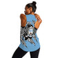 Personalized Lefatshe la Botswana Women Racerback Tank Coat Of Arms - African and Zebra Patterns
