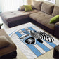 Custom Lefatshe la Botswana Football Area Rug Come On Dipitse