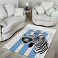 Custom Lefatshe la Botswana Football Area Rug Come On Dipitse