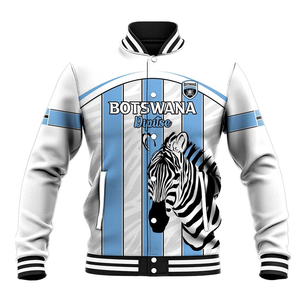 Custom Lefatshe la Botswana Football Baseball Jacket Come On Dipitse