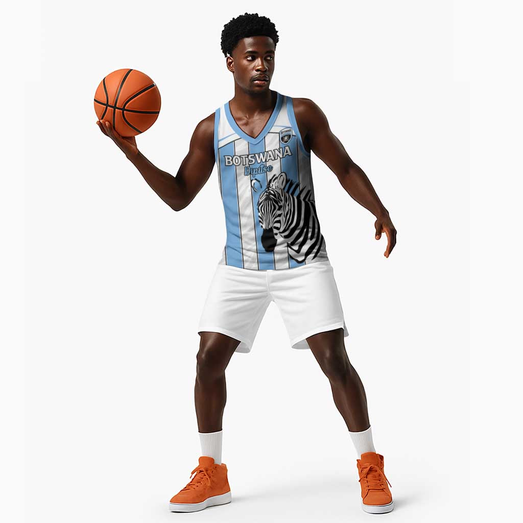 Custom Lefatshe la Botswana Football Basketball Jersey Come On Dipitse - African Pride