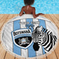 Custom Lefatshe la Botswana Football Beach Blanket Come On Dipitse