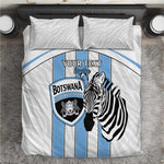 Custom Lefatshe la Botswana Football Bedding Set Come On Dipitse