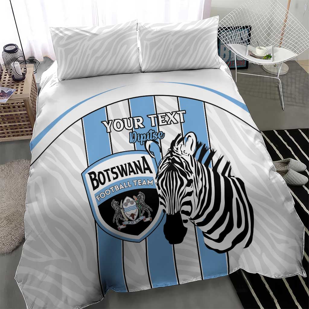 Custom Lefatshe la Botswana Football Bedding Set Come On Dipitse