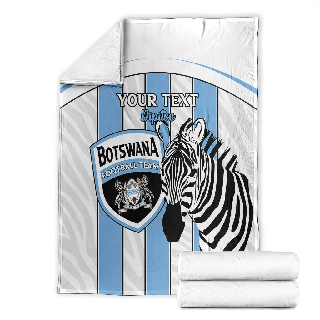 Custom Lefatshe la Botswana Football Blanket Come On Dipitse