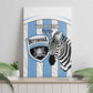 Custom Lefatshe la Botswana Football Canvas Wall Art Come On Dipitse