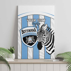 Custom Lefatshe la Botswana Football Canvas Wall Art Come On Dipitse