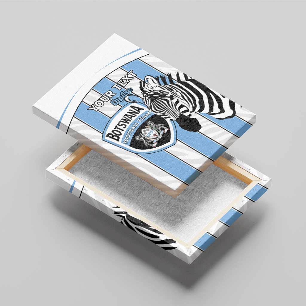 Custom Lefatshe la Botswana Football Canvas Wall Art Come On Dipitse