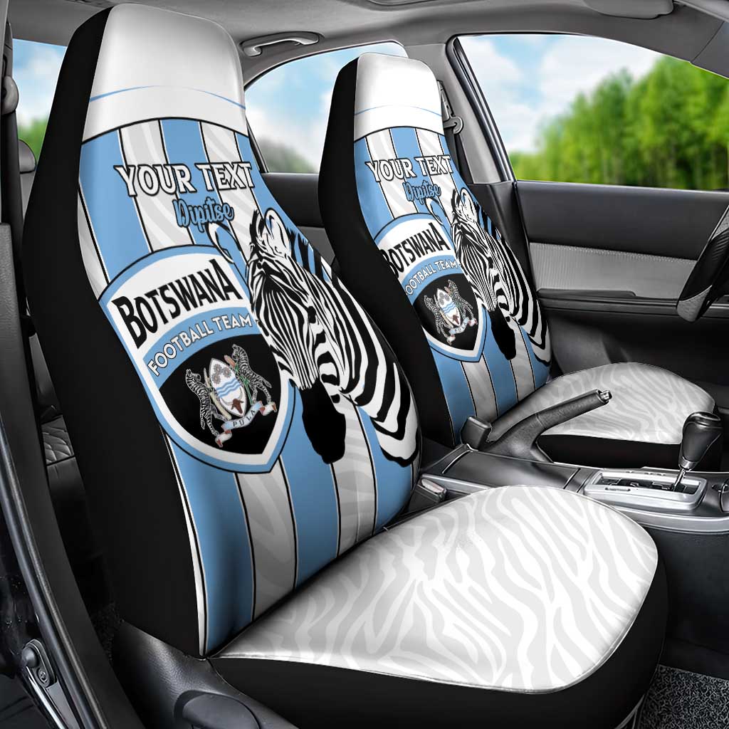 Custom Lefatshe la Botswana Football Car Seat Cover Come On Dipitse