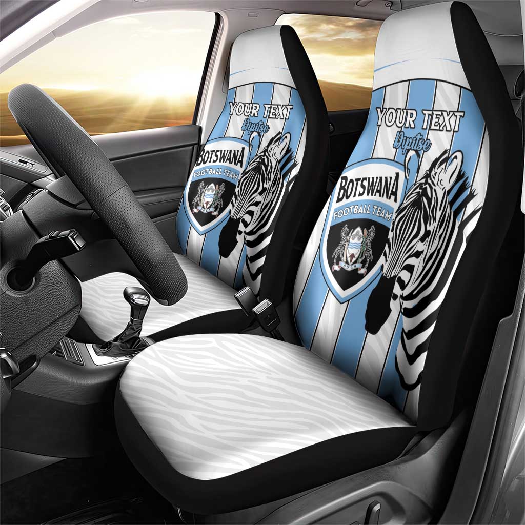 Custom Lefatshe la Botswana Football Car Seat Cover Come On Dipitse