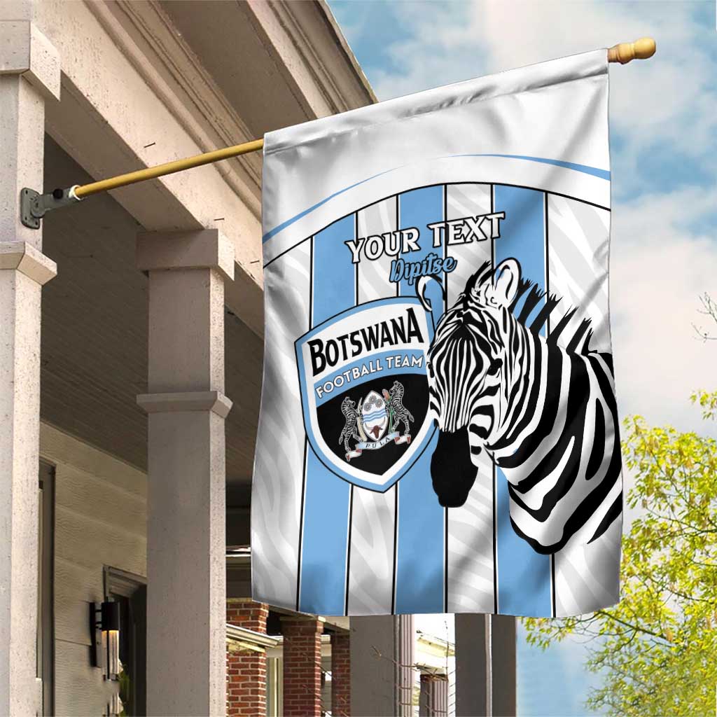 Custom Lefatshe la Botswana Football Garden Flag Come On Dipitse
