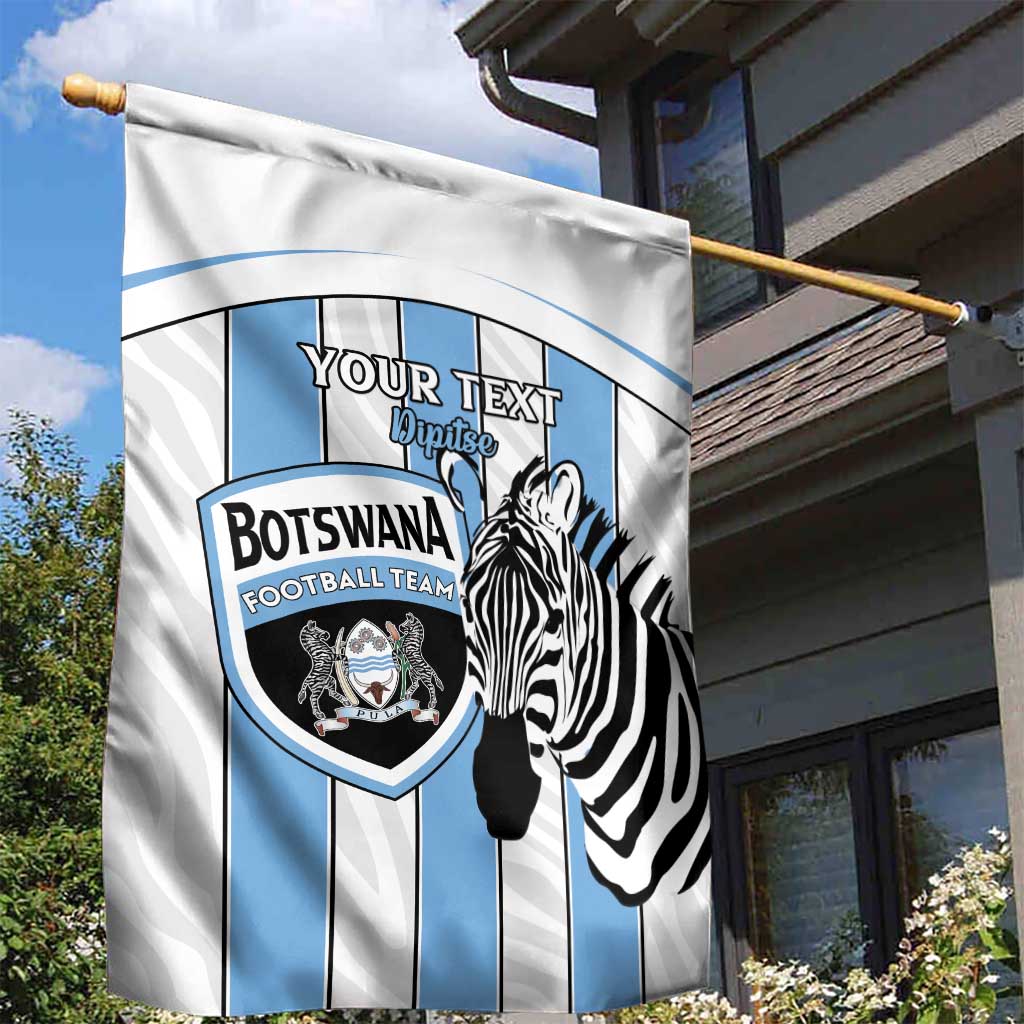 Custom Lefatshe la Botswana Football Garden Flag Come On Dipitse