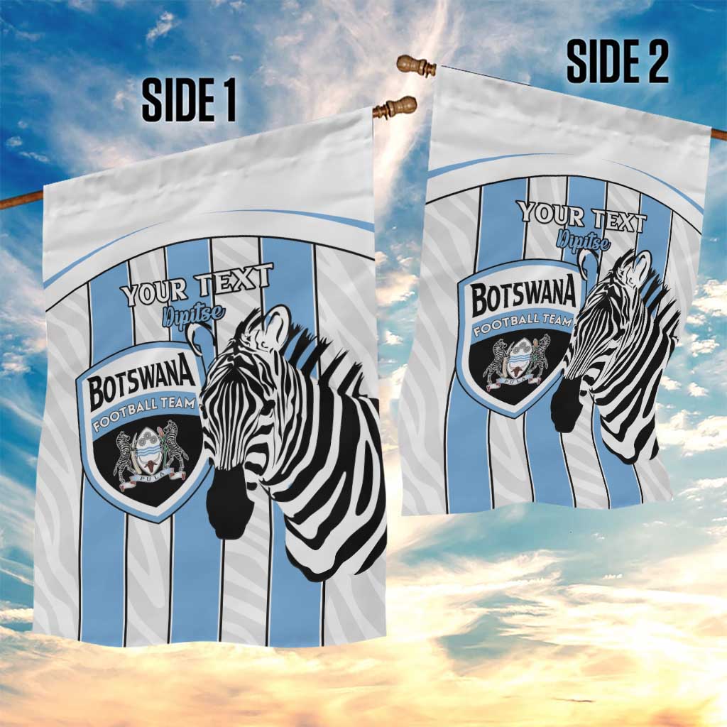 Custom Lefatshe la Botswana Football Garden Flag Come On Dipitse