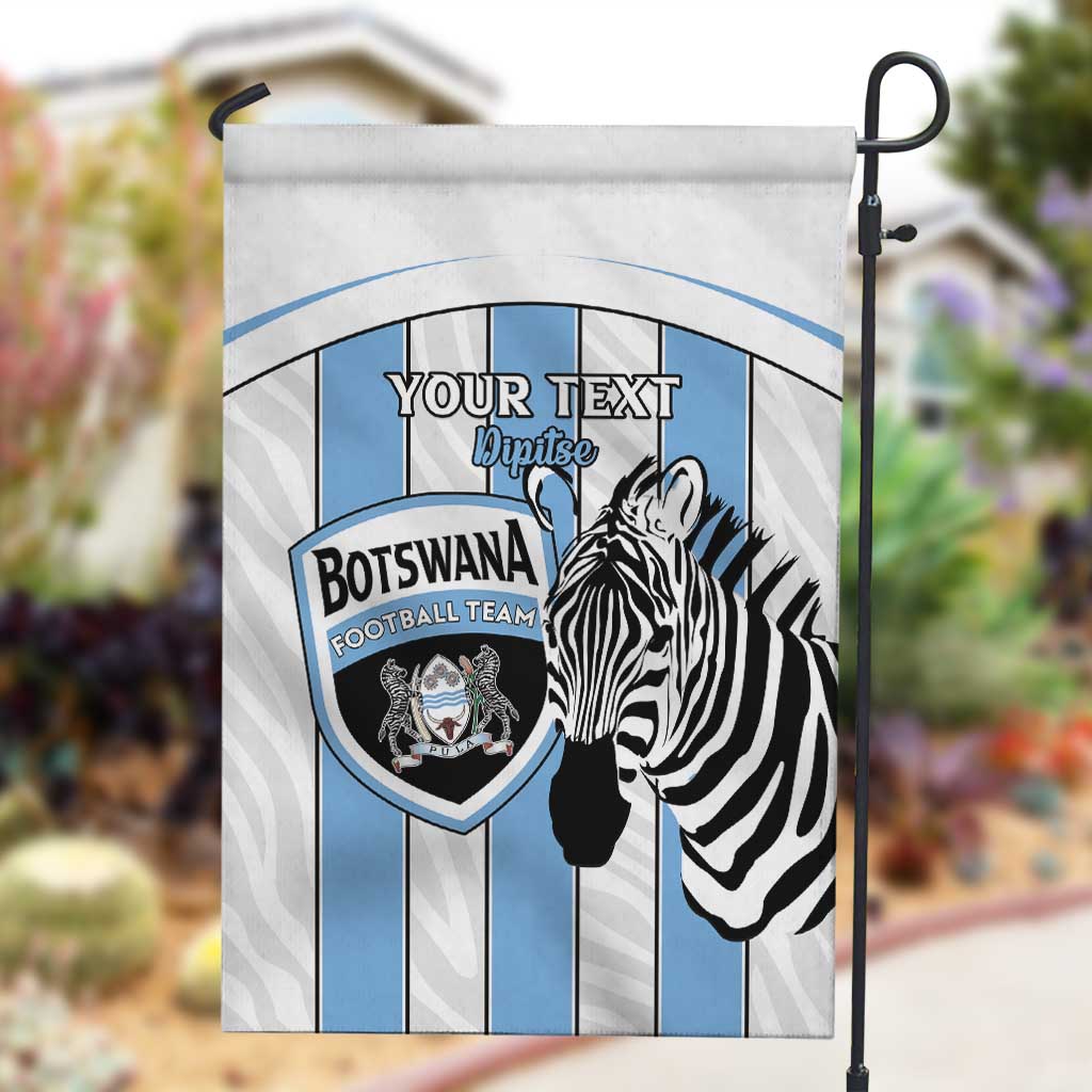 Custom Lefatshe la Botswana Football Garden Flag Come On Dipitse